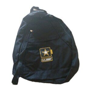 US Army One Strap Backpack Black 20 x 16 Good Condition